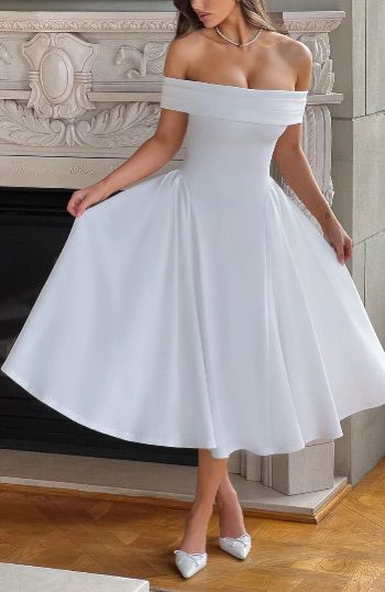 ALISA MIDI DRESS IN WHITE