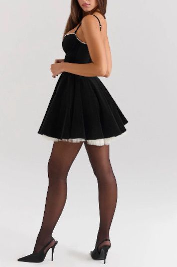 HOLLY VELVET MINI DRESS IN MAROON